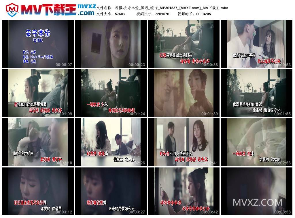 谷微-安守本份_国语_流行_ME301537